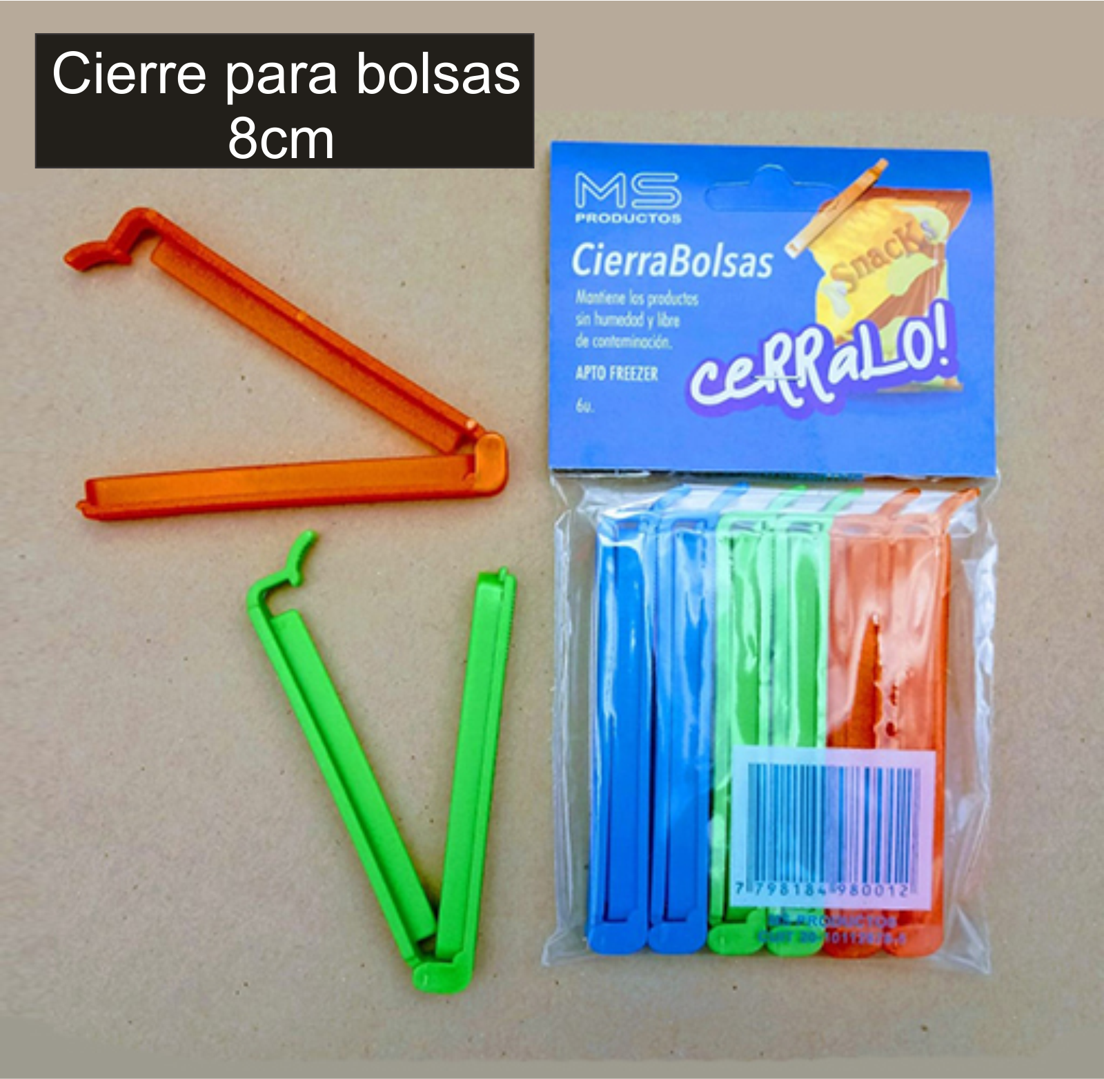 Cierre para bolsa 8 cm.